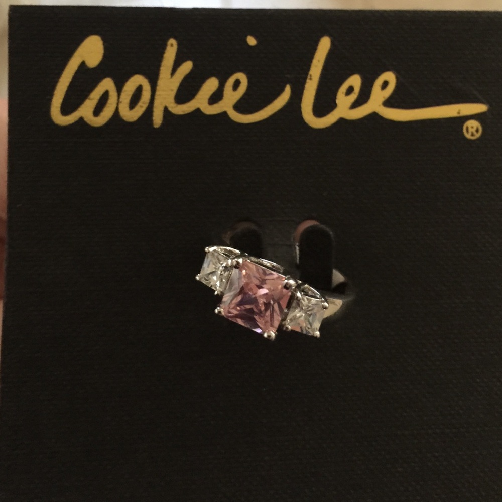 COPY - Pink sterling silver ring